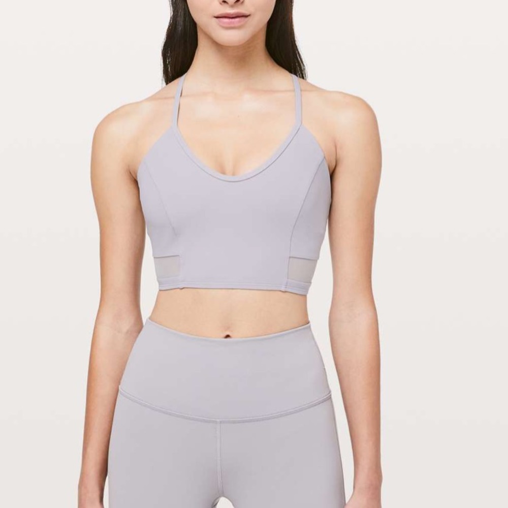 Lululemon Get Strappy Bra Dark Chrome